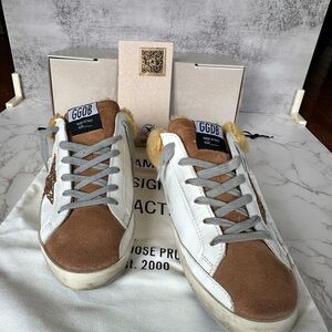 Golden Goose superstar Shearling Slide s38